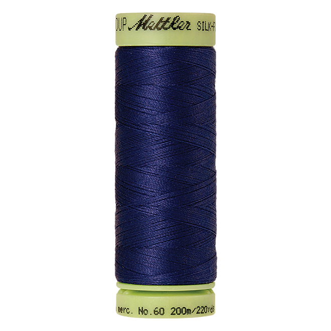 Silk-Finish Cotton 60, 200m - Fire Blue: Reines Baumwollgarn aus 100% langstapliger, ägyptischer Baumwollte von Amann Mettler