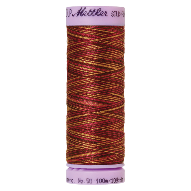 Silk-Finish Multi 50, 100m - Mocha Cherry : Reines Baumwollgarn aus 100% langstapliger, ägyptischer Baumwollte von Amann Mettler