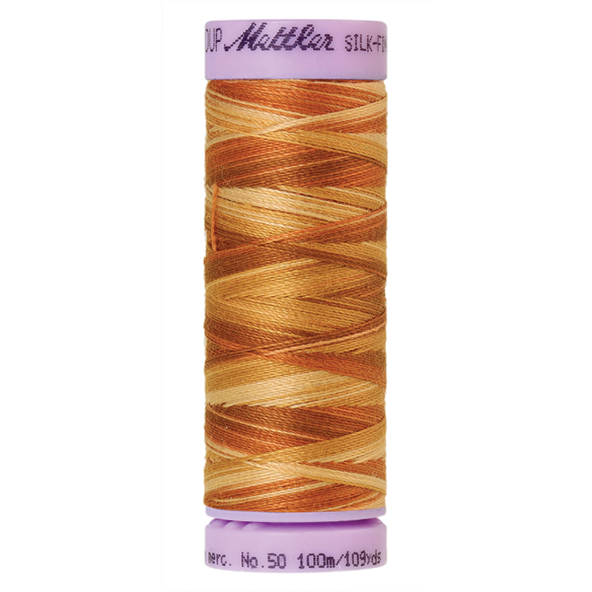 Silk-Finish Multi 50, 100m - Iced Coffee : Reines Baumwollgarn aus 100% langstapliger, ägyptischer Baumwollte von Amann Mettler