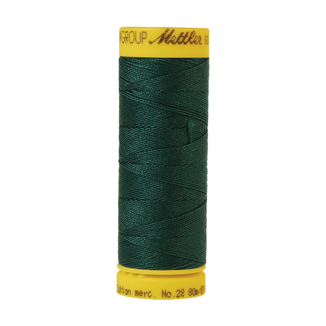 Silk-Finish Cotton 28, 80m - Swamp: Reines Baumwollgarn aus 100% langstapliger, ägyptischer Baumwollte von Amann Mettler