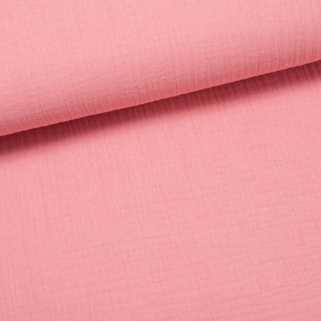 Musselin "Uni" altrosa