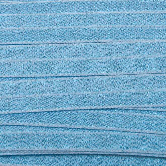 Schimmer-Glitzer-Falzgummi hellblau