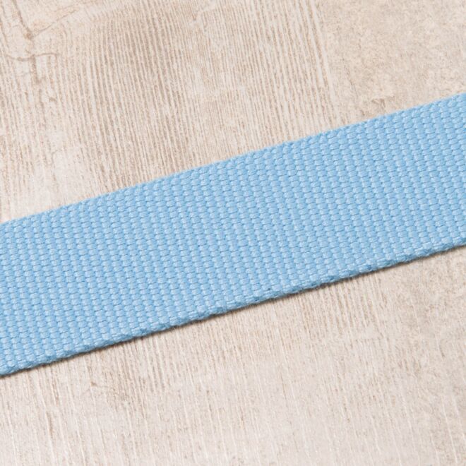 30mm Gurtband "Clyde" Uni hellblau