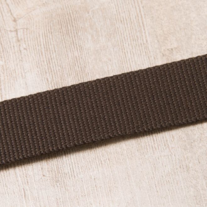30mm Gurtband "Clyde" Uni dunkelbraun
