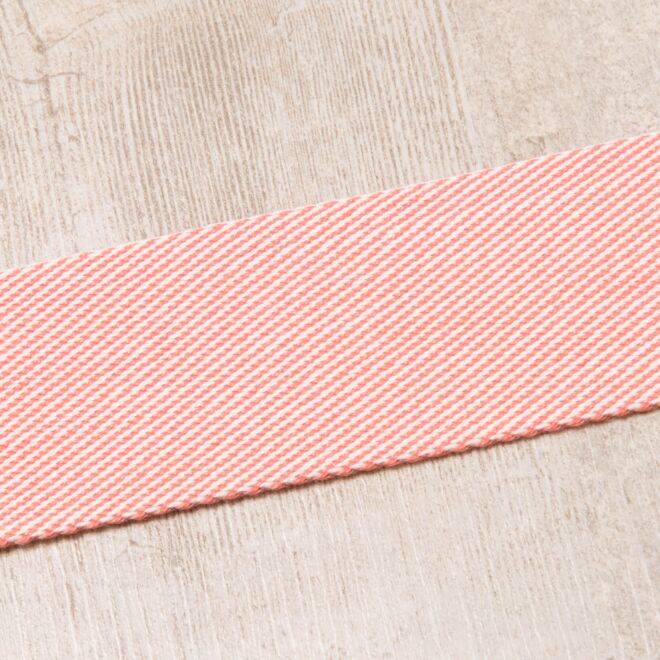 40mm Gurtband "Bonnie" Zickzack pfirsich