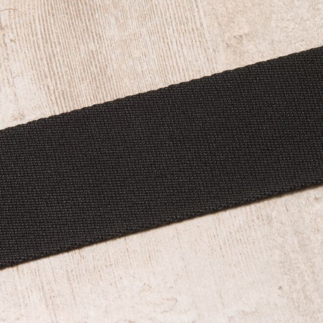 40mm Gurtband "Bonnie" Uni schwarz