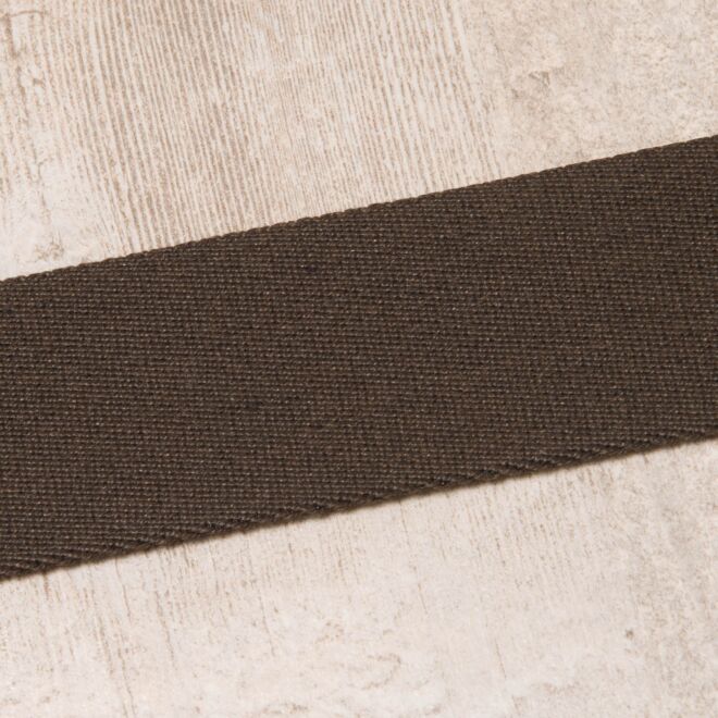 40mm Gurtband "Bonnie" Uni dunkelbraun