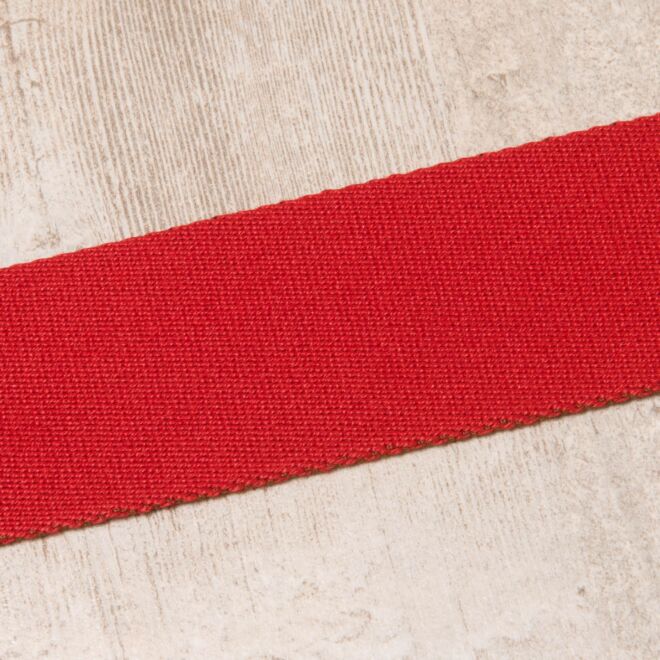 40mm Gurtband "Bonnie" Uni tomatenrot