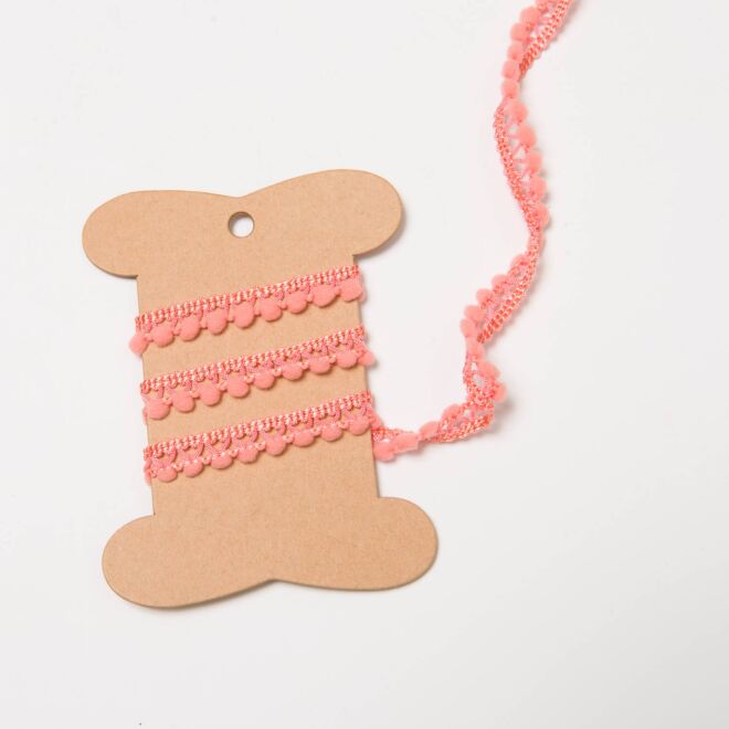 10mm Bommelborte koralle