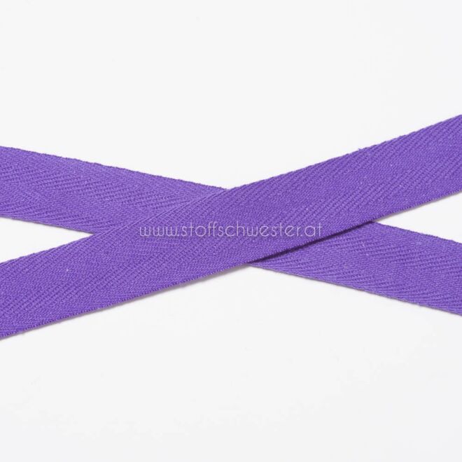 20mm Baumwollköperband lila