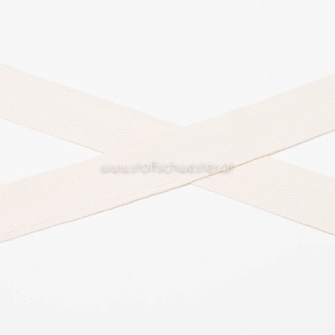 20mm Baumwollköperband beige