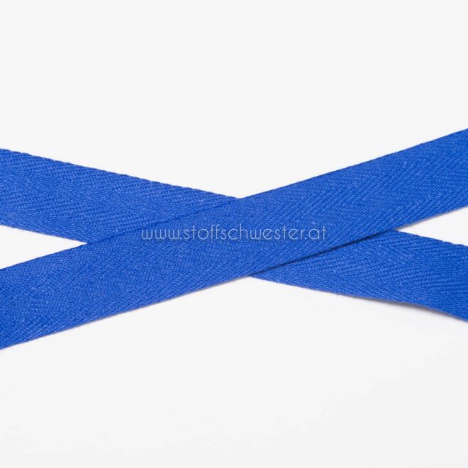 20mm Baumwollköperband kobaltblau