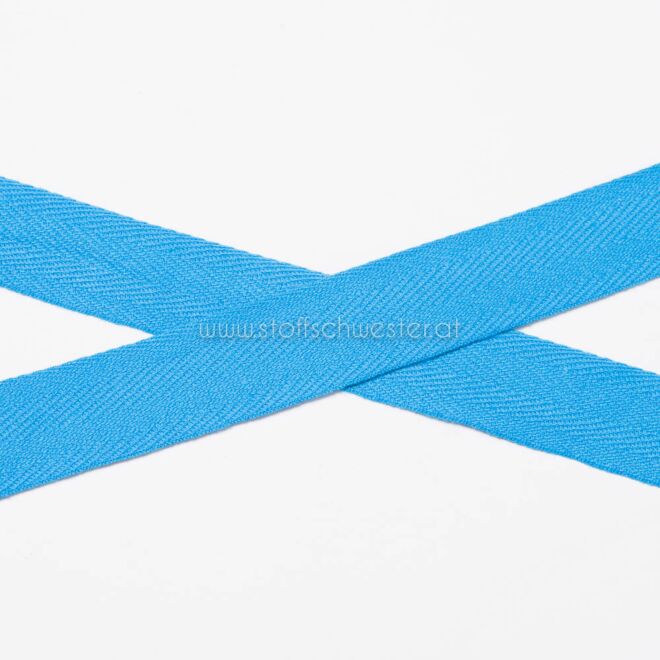 20mm Baumwollköperband aqua