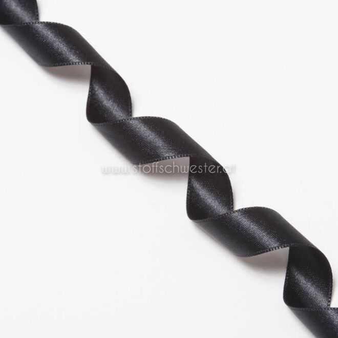 15mm Satinband schwarz