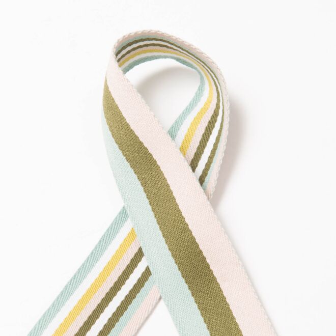 40mm Doubleface Gurtband mint/khaki