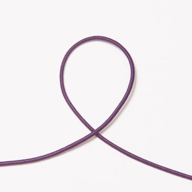 3mm Elastikkordel aubergine
