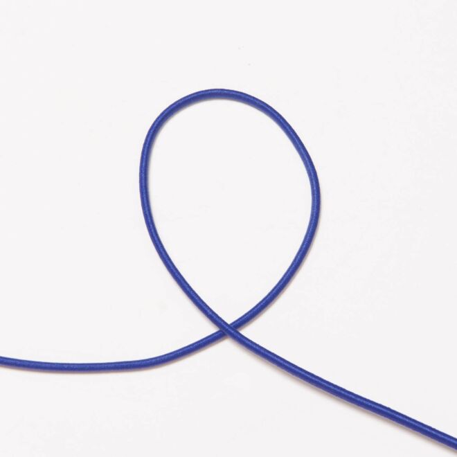 3mm Elastikkordel kobaltblau