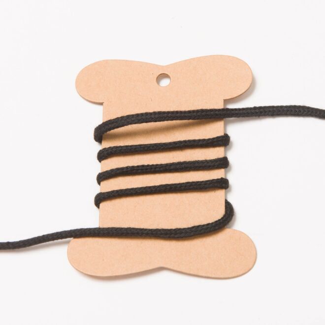 3mm Baumwollkordel schwarz