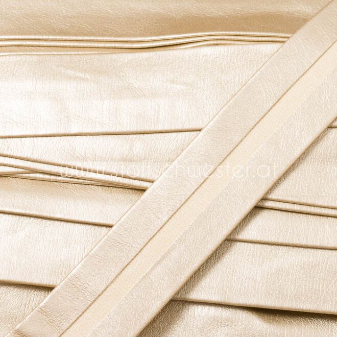 25mm Metallic-Schrägband gold