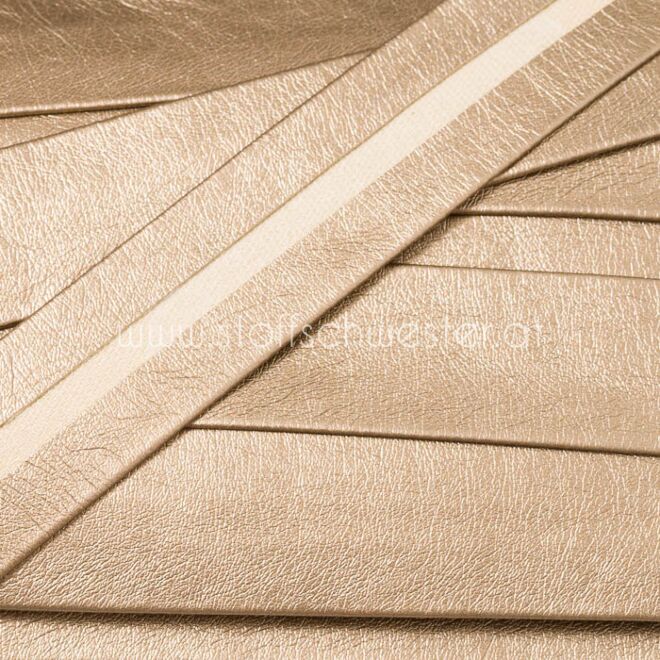 25mm Metallic-Schrägband goldantik