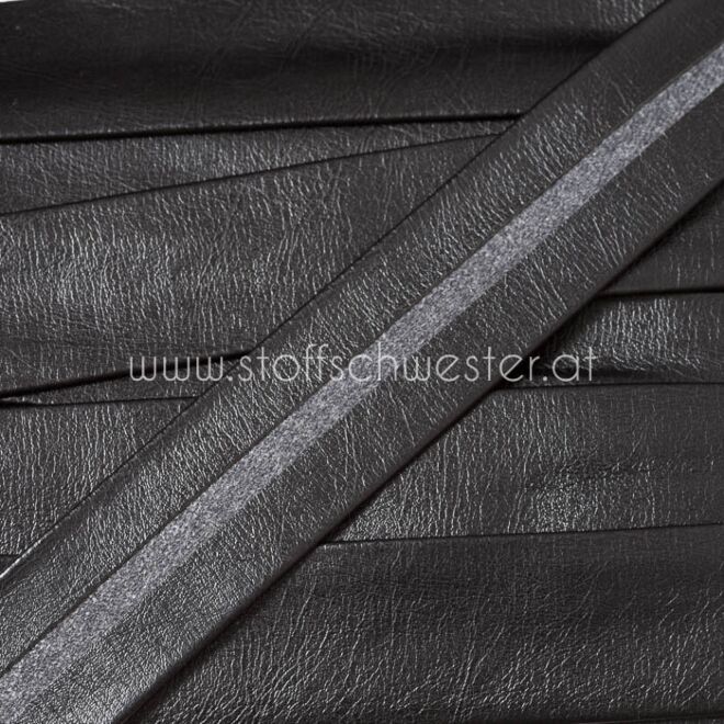 25mm Metallic-Schrägband schwarz