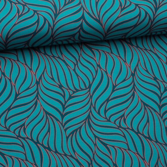 Stoffschwester Jersey "Swirl" grün