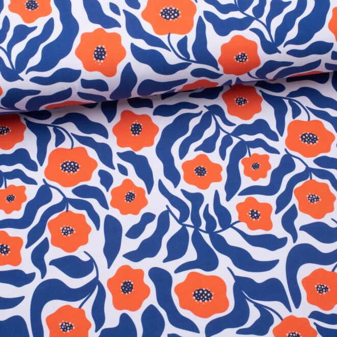 Stoffschwester Jersey "Hibiskus"