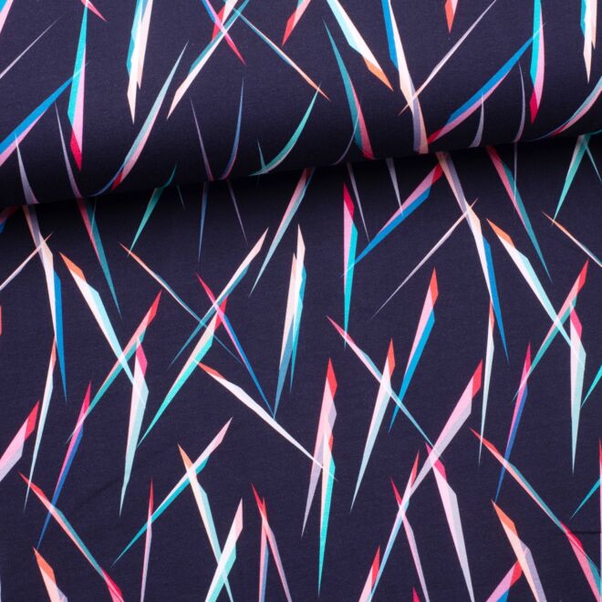 Stoffschwester Jersey "Reflections" blau