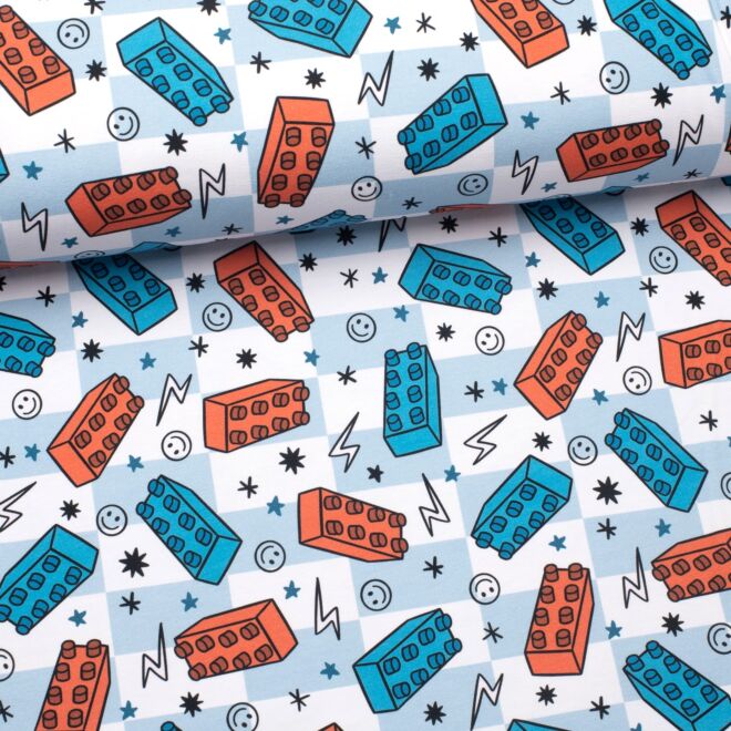 Stoffschwester Jersey "Play Checks"