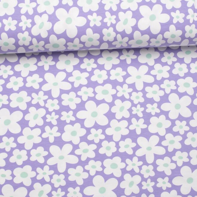 Vintage Blossom Jersey flieder