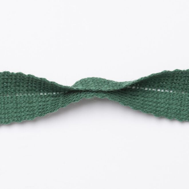 28mm Woll-Einfasstresse grün