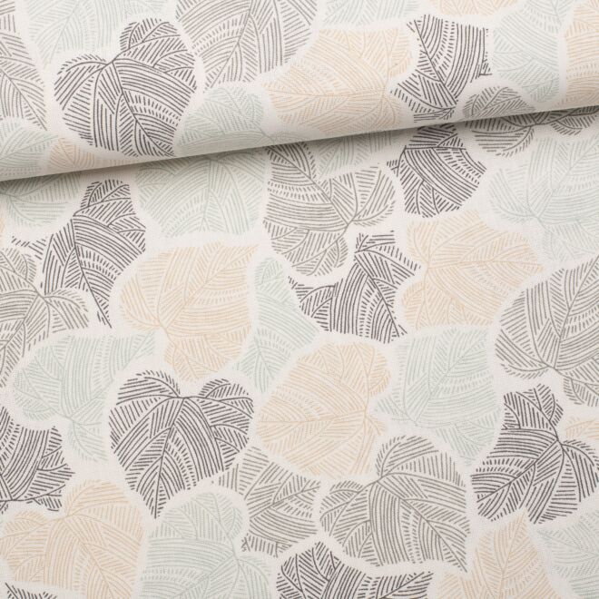 Canvas Botanic Heart Leaf creme