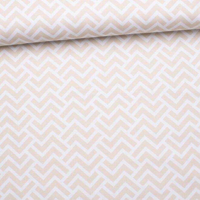 Canvas "Mona" Striped Geometrics beige