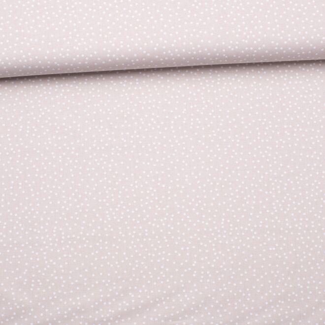 Baumwollwebware "Irregular Dots" beige