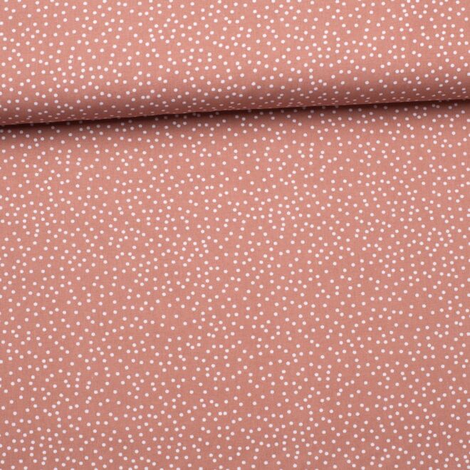 Baumwollwebware "Irregular Dots" ziegel