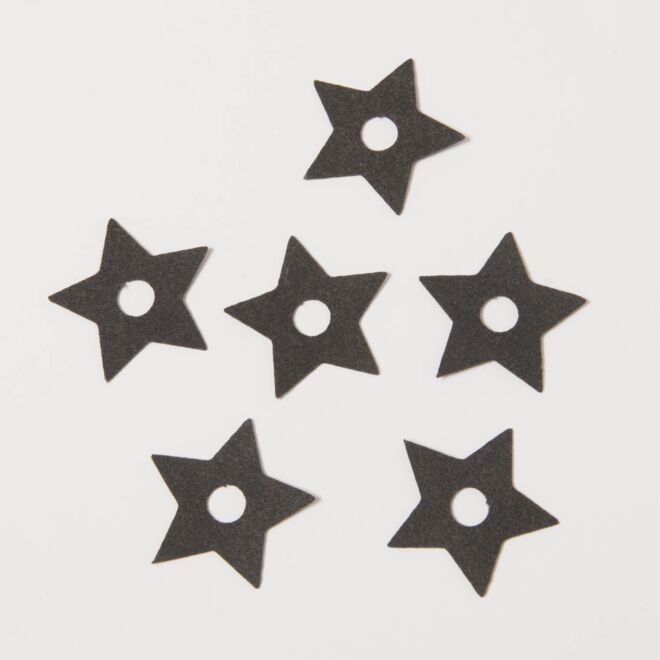 6 Stück IrONly Ösenverstärkung "Stern" anthrazit