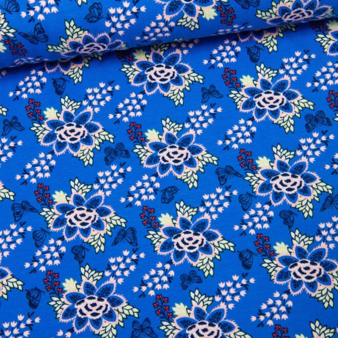 Peach Touch Jersey "Lisa" blau