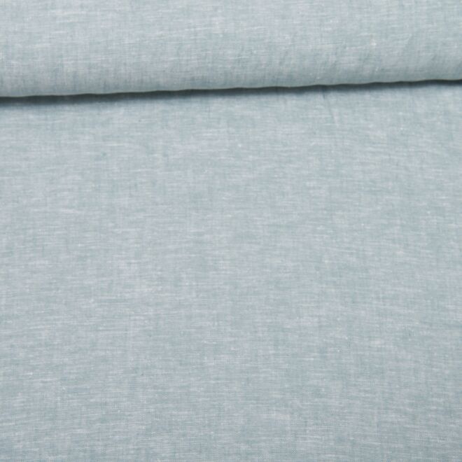 Baumwoll-Leinen "Maritim" Uni mint