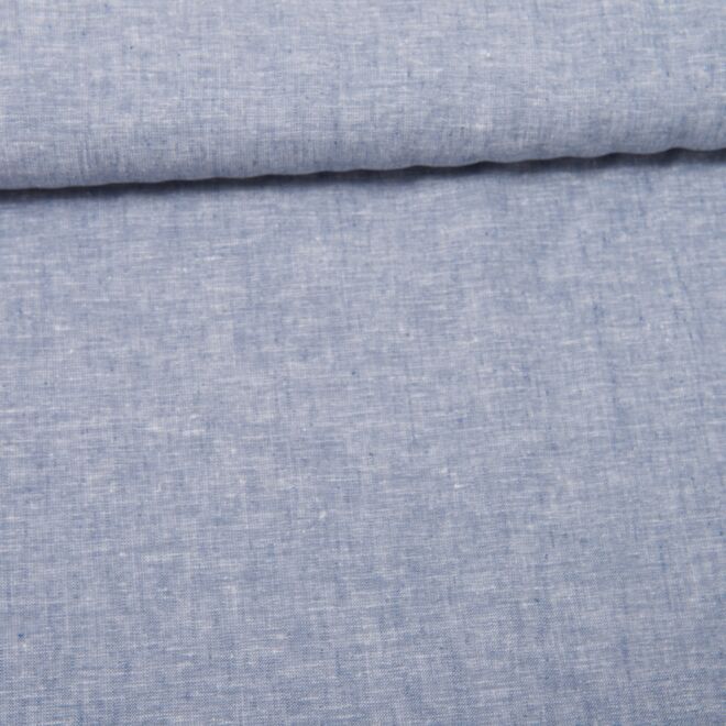 Baumwoll-Leinen "Maritim" Uni marine