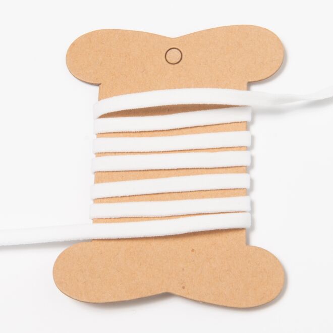 5mm "Super Soft" Gummiband/Flachgummi für Masken (50 Meter) weiß