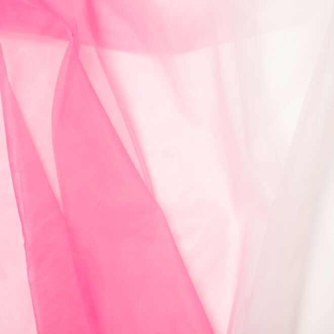 Regenbogen Tüll weiß/pink
