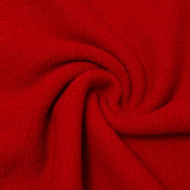 Schurwolle-Walkloden "Premium" rot