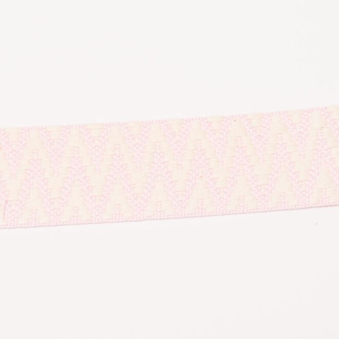 40mm Doubleface Webband ZigZag navy/beige