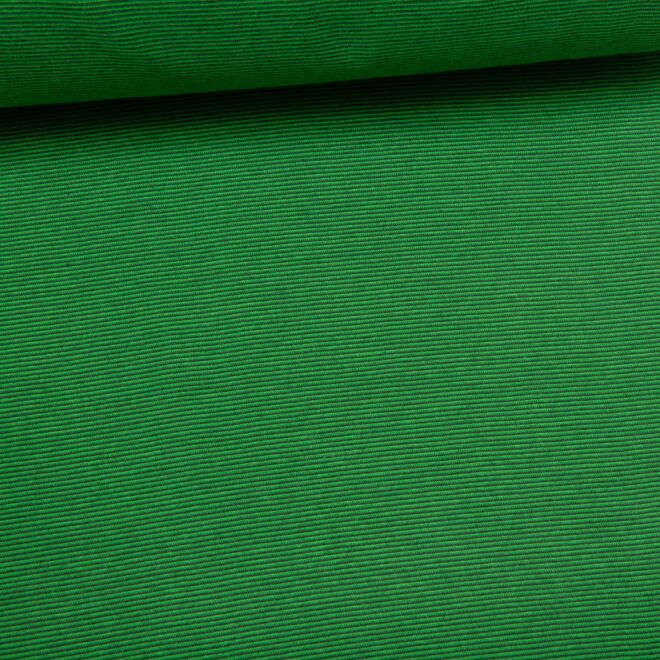 Ringelbündchen "Basic" hellgrün/dunkelgrün