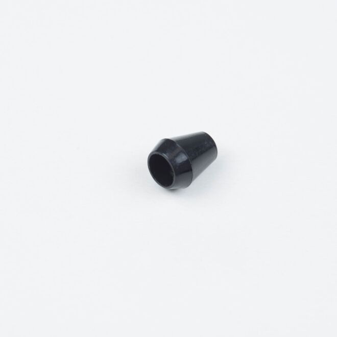 4mm Kordelende Kegel schwarz