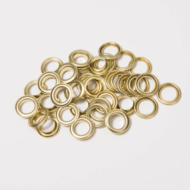 BabySnap Ösen mit Scheiben 12mm gold 