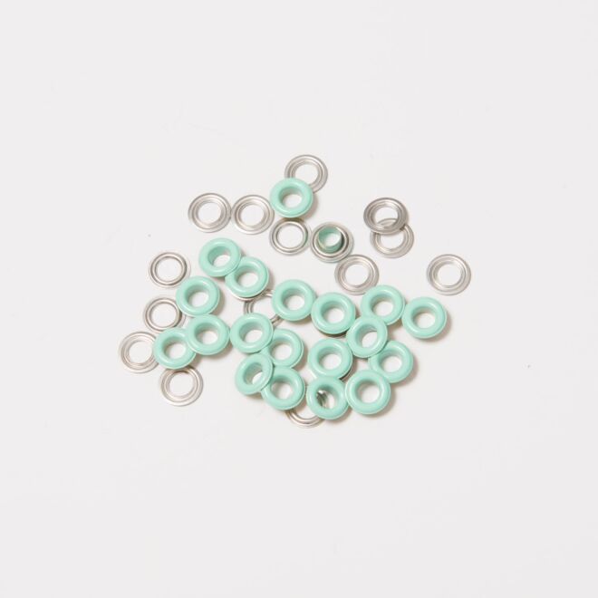 BabySnap Ösen mit Scheiben 5mm mint