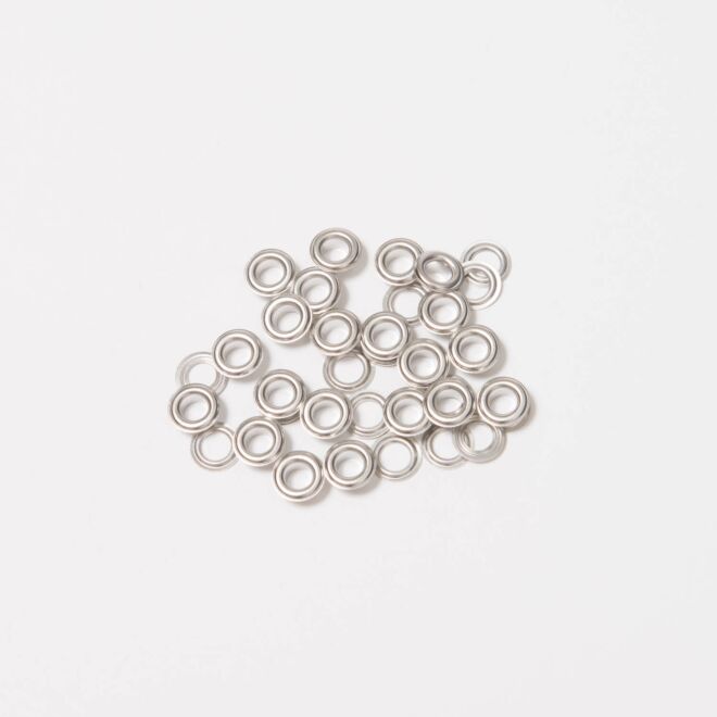 BabySnap Ösen mit Scheiben 5mm silber