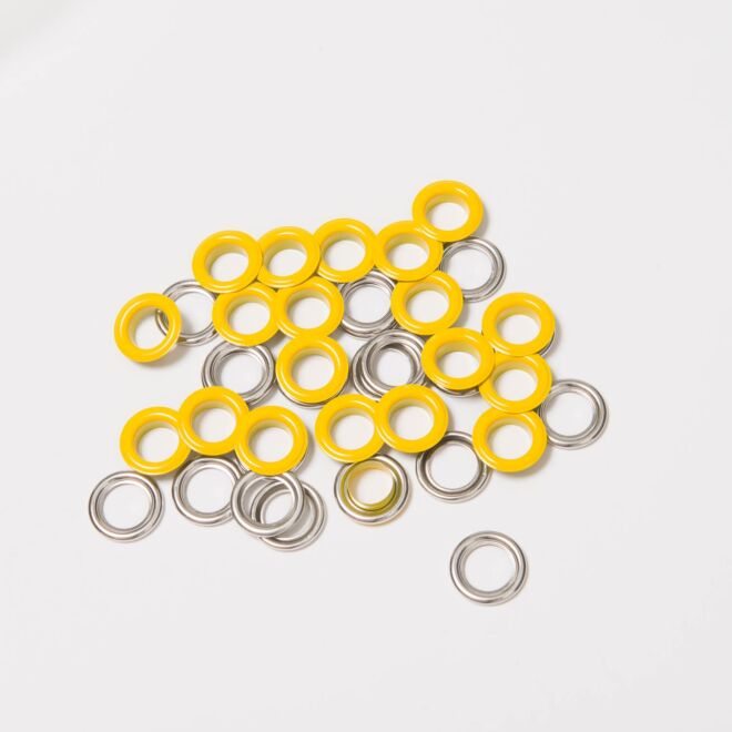 BabySnap Ösen mit Scheiben 11mm gelb