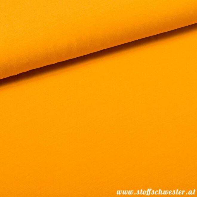 Stoffschwesters Kuscheljersey, ein Jerseysweat - senf